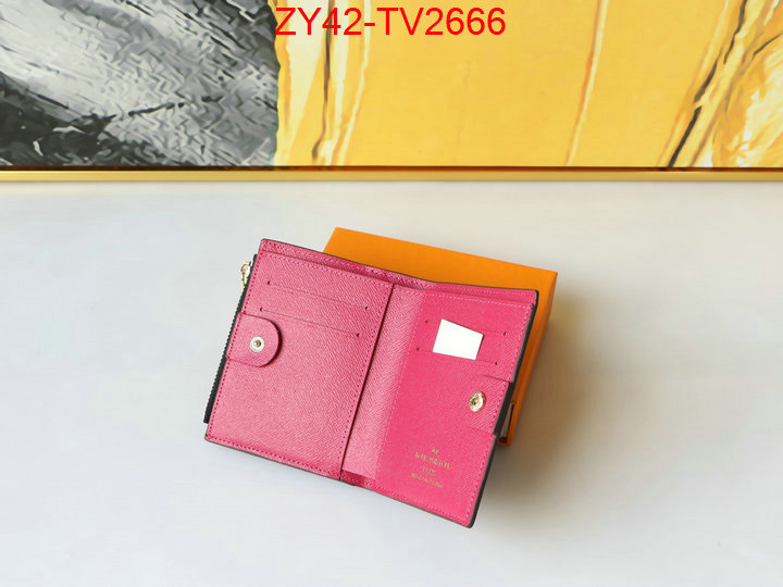 LV Bags(4A)-Wallet where quality designer replica ID: TV2666 $: 42USD,