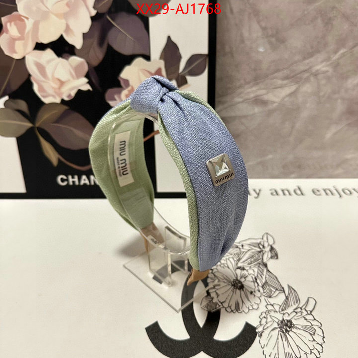 Hair band-MIU MIU shop designer ID: AJ1768 $: 29USD