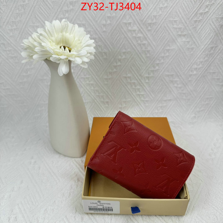 LV Bags(4A)-Wallet fake aaaaa ID: TJ3404 $: 32USD,