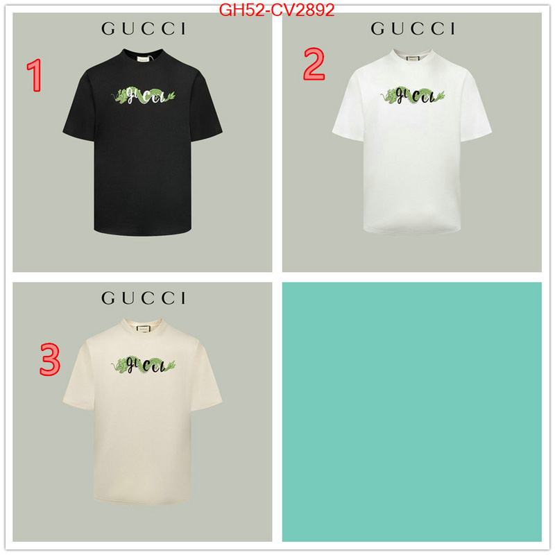 Clothing-Gucci aaaaa quality replica ID: CV2892 $: 52USD