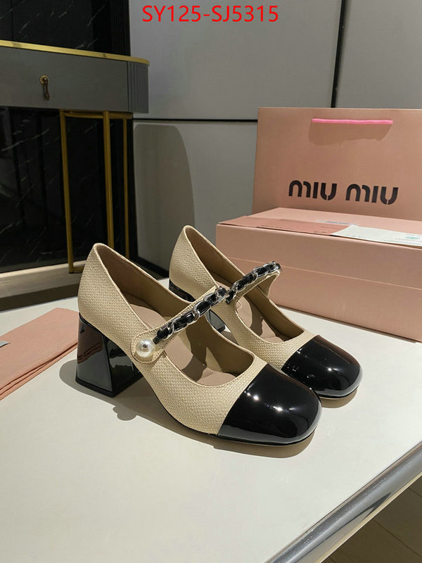 Women Shoes-Miu Miu luxury fake ID: SJ5315 $: 125USD