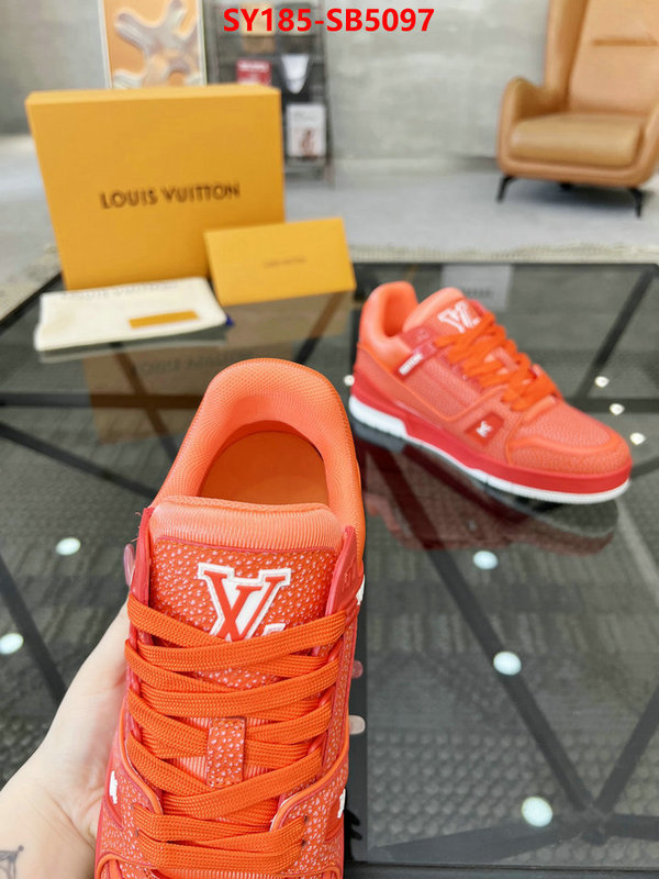 Men Shoes-LV top perfect fake ID: SB5097 $: 185USD