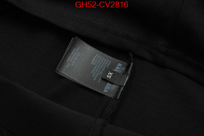 Clothing-Balenciaga for sale cheap now ID: CV2816 $: 52USD