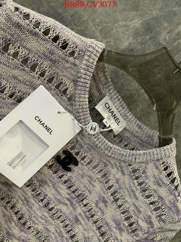 Clothing-Chanel what is aaaaa quality ID: CV3077 $: 89USD