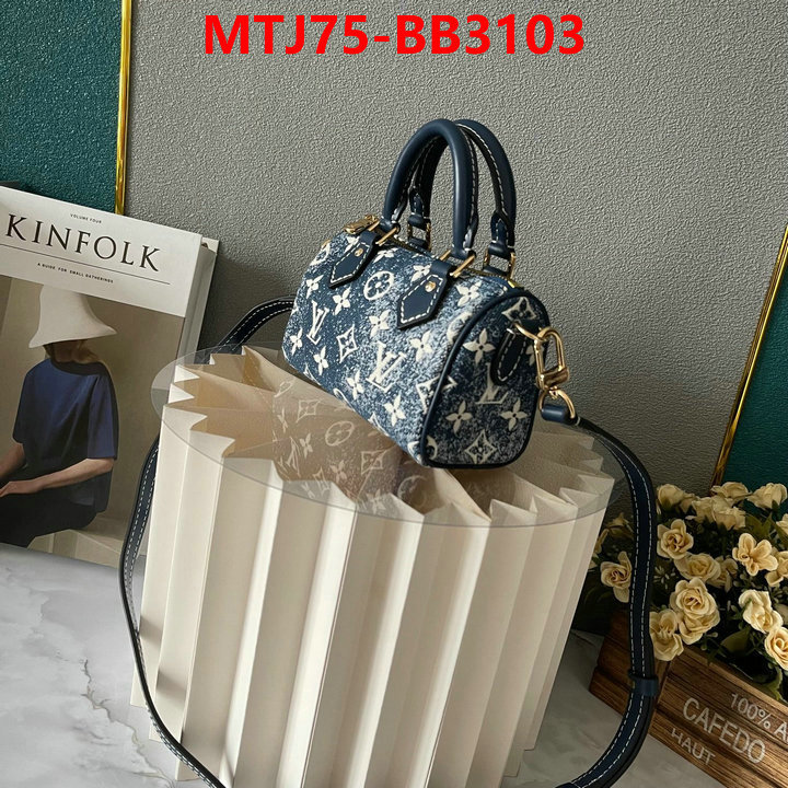 LV Bags(4A)-Speedy- aaaaa replica ID: BB3103 $: 75USD,