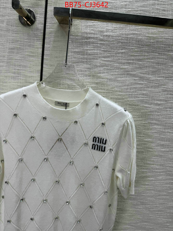Clothing-MIU MIU aaaaa+ replica designer ID: CJ3642 $: 75USD