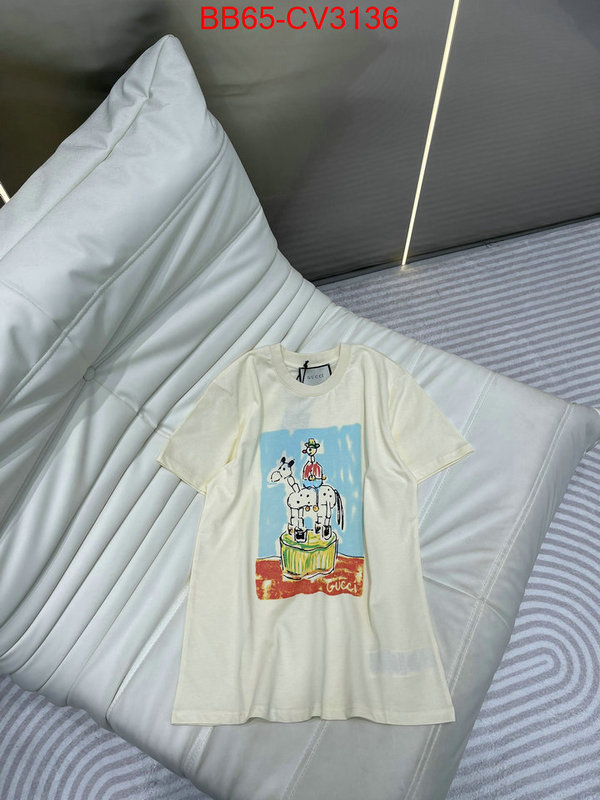 Clothing-Gucci online sale ID: CV3136 $: 65USD