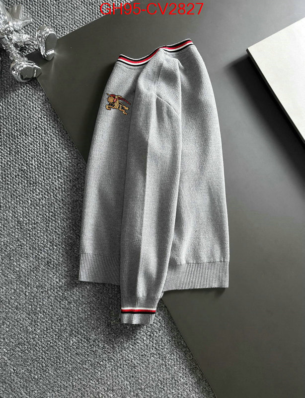 Clothing-Burberry designer fake ID: CV2827 $: 95USD