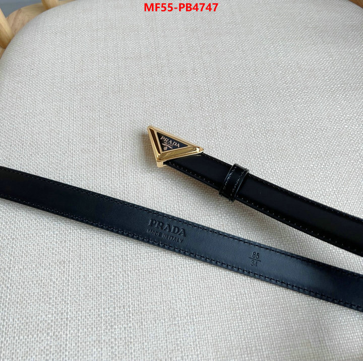 Belts-Prada 7 star quality designer replica ID: PB4747 $: 55USD
