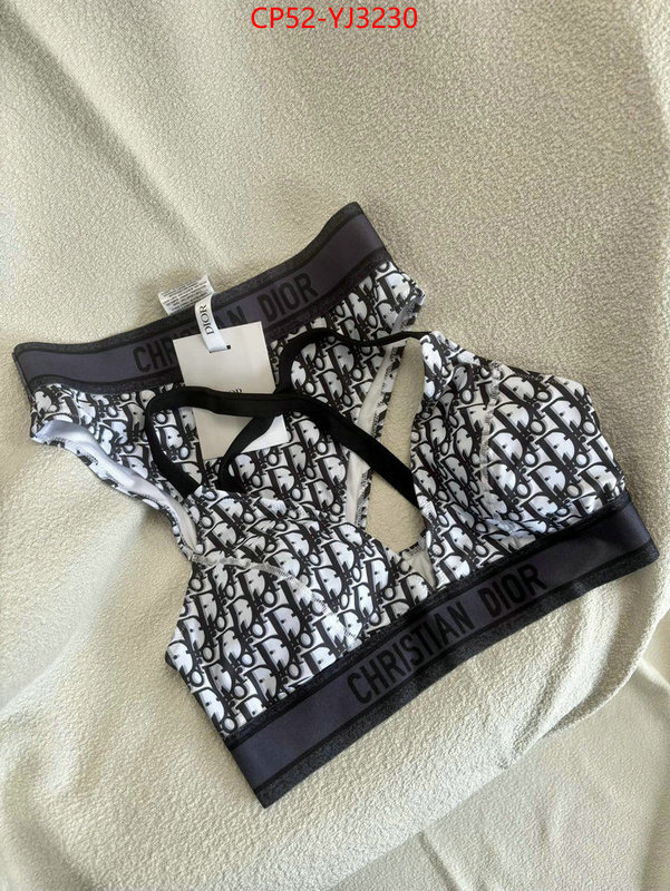 Swimsuit-Dior top designer replica ID: YJ3230 $: 52USD
