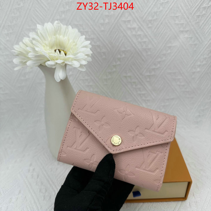 LV Bags(4A)-Wallet fake aaaaa ID: TJ3404 $: 32USD,