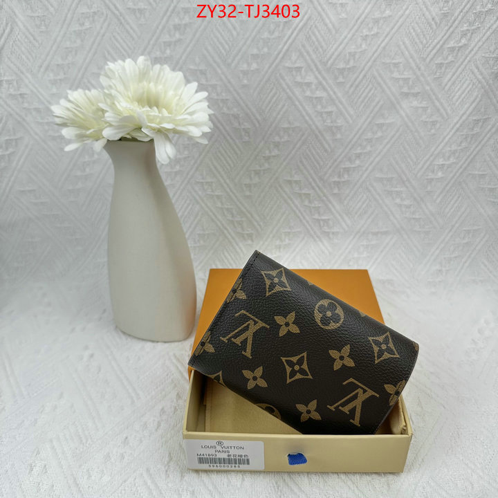 LV Bags(4A)-Wallet replica 1:1 ID: TJ3403 $: 32USD,