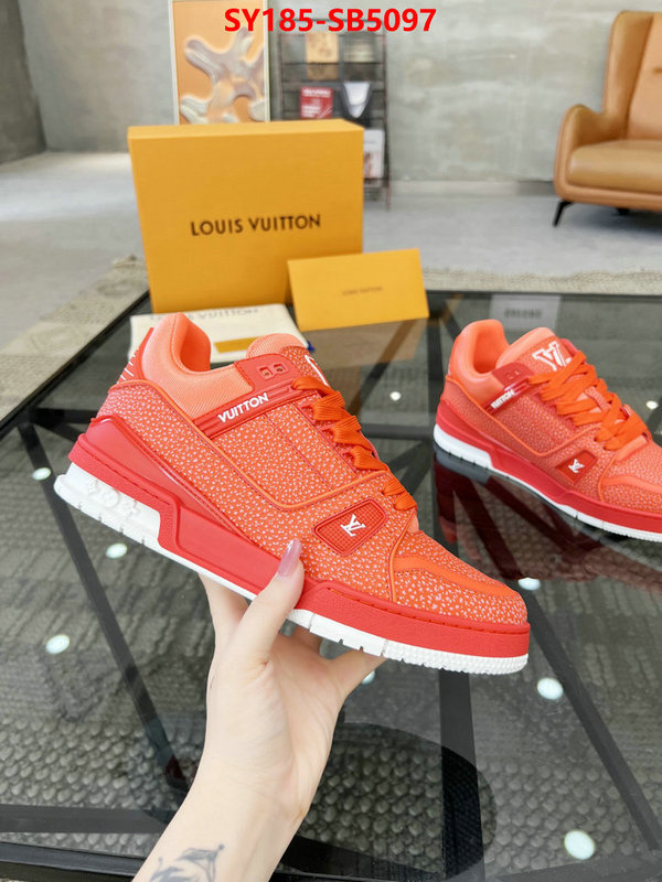 Men Shoes-LV top perfect fake ID: SB5097 $: 185USD