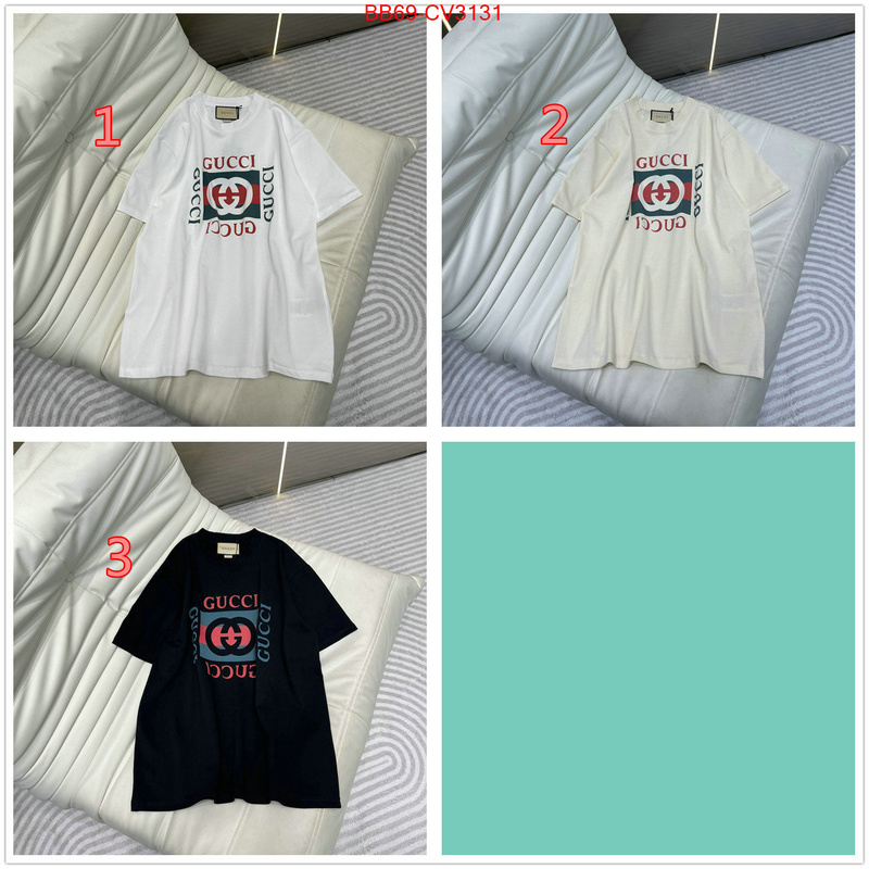 Clothing-Gucci shop the best high authentic quality replica ID: CV3131 $: 69USD