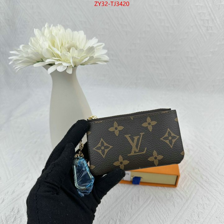 LV Bags(4A)-Wallet shop designer ID: TJ3420 $: 32USD,