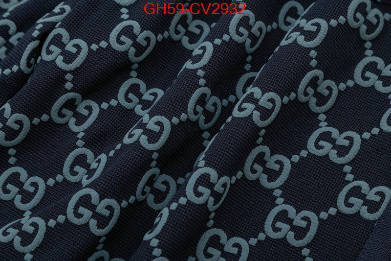 Clothing-Gucci wholesale replica shop ID: CV2932 $: 59USD