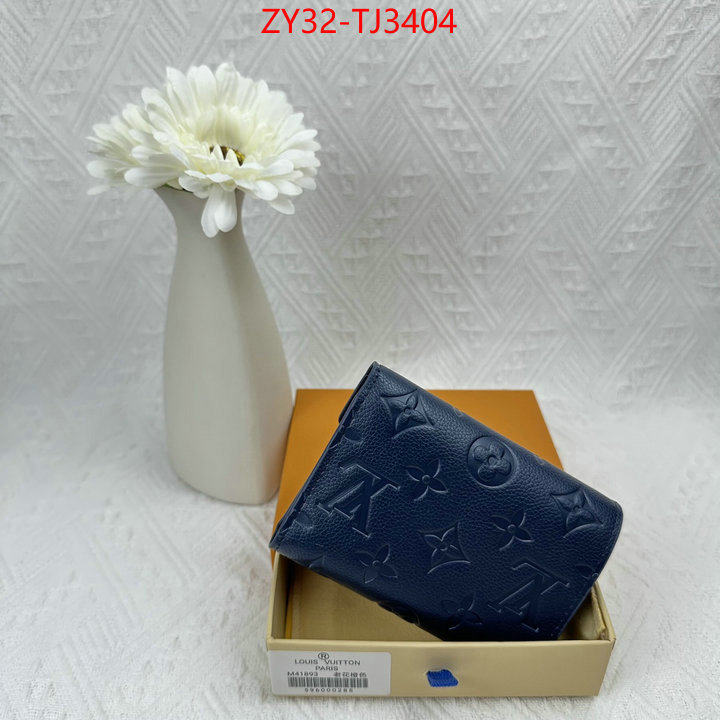 LV Bags(4A)-Wallet fake aaaaa ID: TJ3404 $: 32USD,