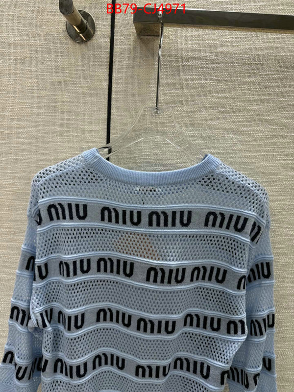 Clothing-MIU MIU top fake designer ID: CJ4971 $: 79USD