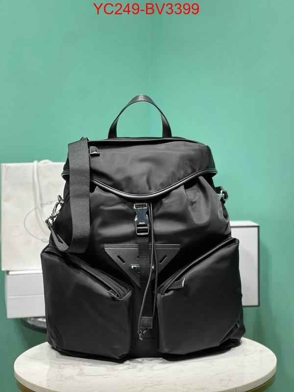 Prada Bags(TOP)-Backpack- buy 1:1 ID: BV3399 $: 249USD,