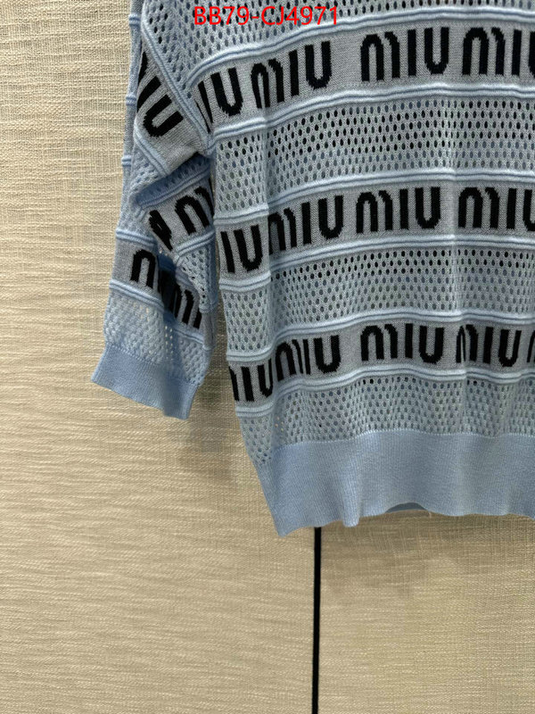 Clothing-MIU MIU top fake designer ID: CJ4971 $: 79USD