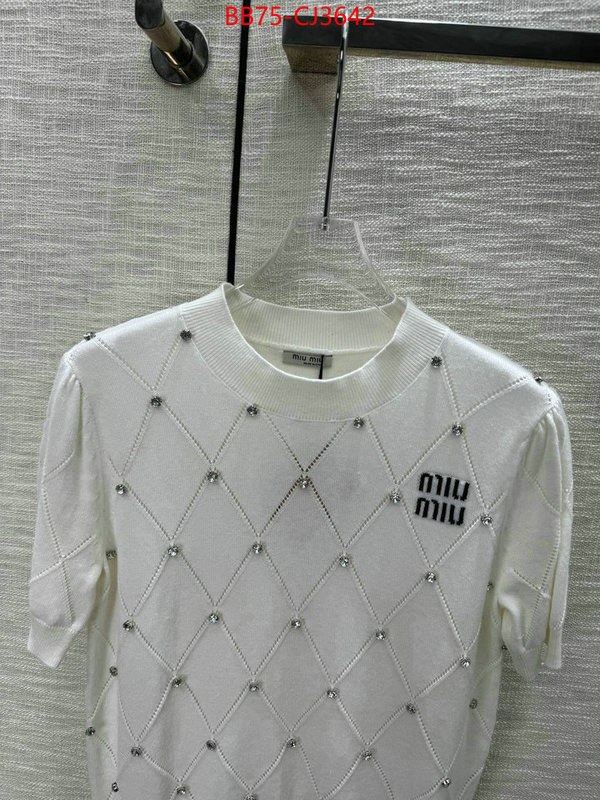Clothing-MIU MIU aaaaa+ replica designer ID: CJ3642 $: 75USD