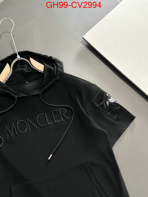 Clothing-Moncler designer wholesale replica ID: CV2994 $: 99USD