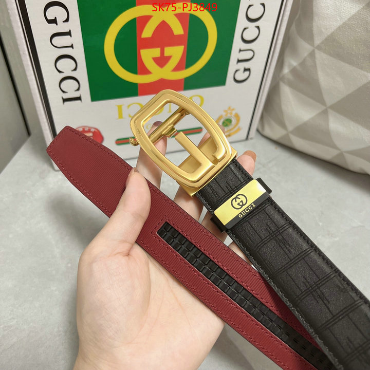 Belts-Gucci buy best high-quality ID: PJ3849 $: 75USD