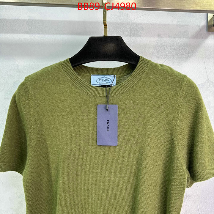 Clothing-Prada top quality website ID: CJ4980 $: 89USD