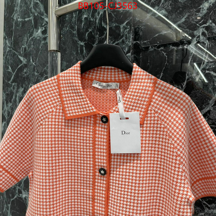 Clothing-Dior replicas buy special ID: CJ3563 $: 105USD