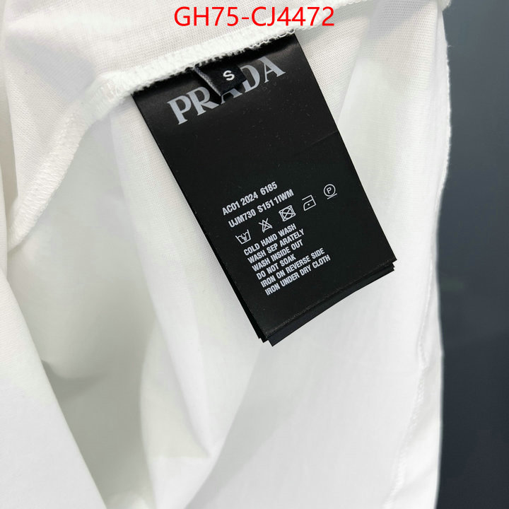 Clothing-Prada sell high quality ID: CJ4472 $: 75USD