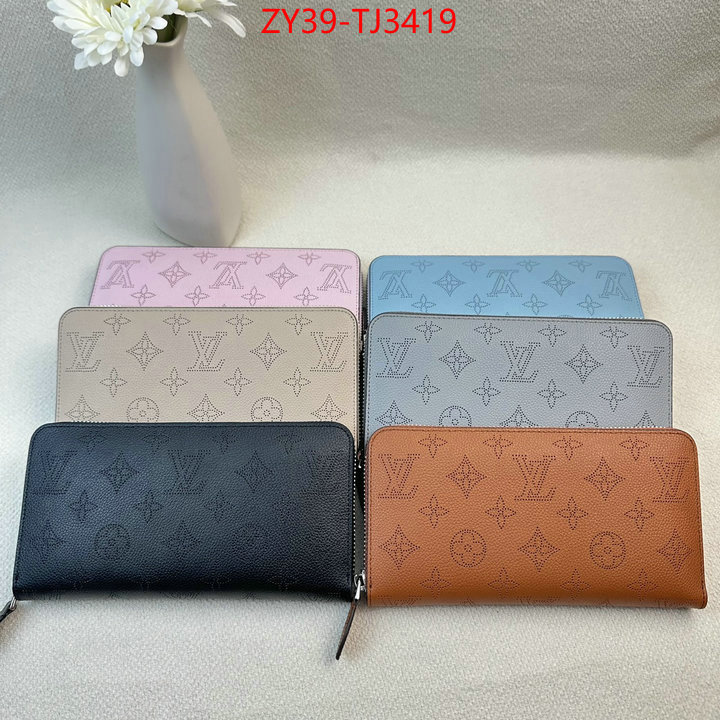 LV Bags(4A)-Wallet luxury fashion replica designers ID: TJ3419 $: 39USD,