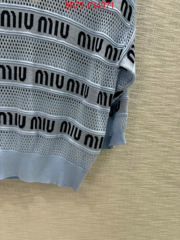 Clothing-MIU MIU top fake designer ID: CJ4971 $: 79USD