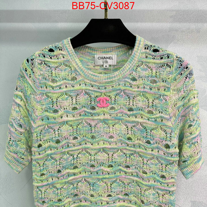 Clothing-Chanel top quality designer replica ID: CV3087 $: 75USD