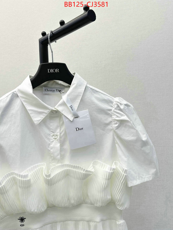 Clothing-Dior aaaaa quality replica ID: CJ3581 $: 125USD