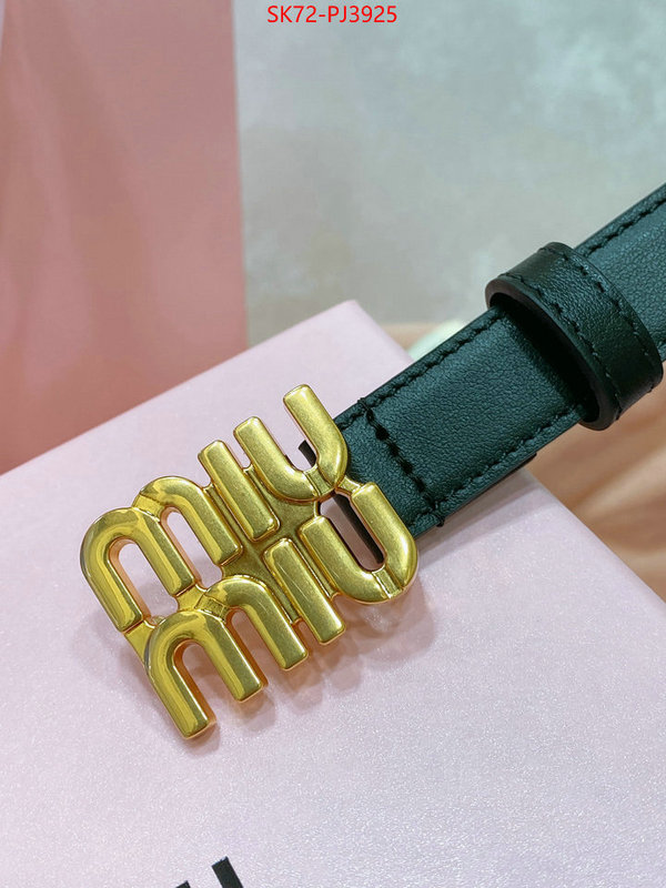 Belts-MIU MIU cheap wholesale ID: PJ3925 $: 72USD
