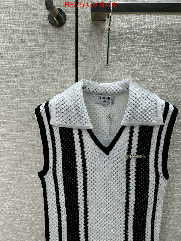 Clothing-Chanel where to buy high quality ID: CV3074 $: 75USD