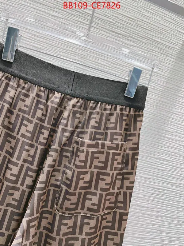 Clothing-Fendi brand designer replica ID: CE7826 $: 109USD