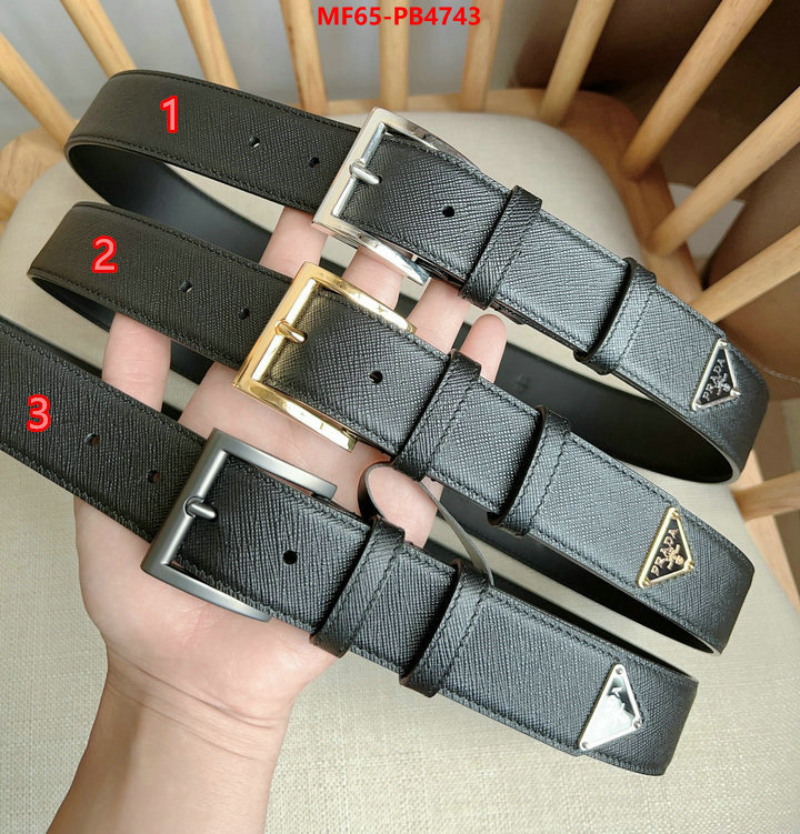 Belts-Prada luxury ID: PB4743 $: 65USD