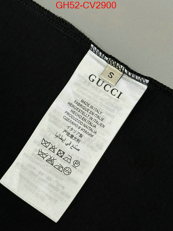 Clothing-Gucci designer replica ID: CV2900 $: 52USD