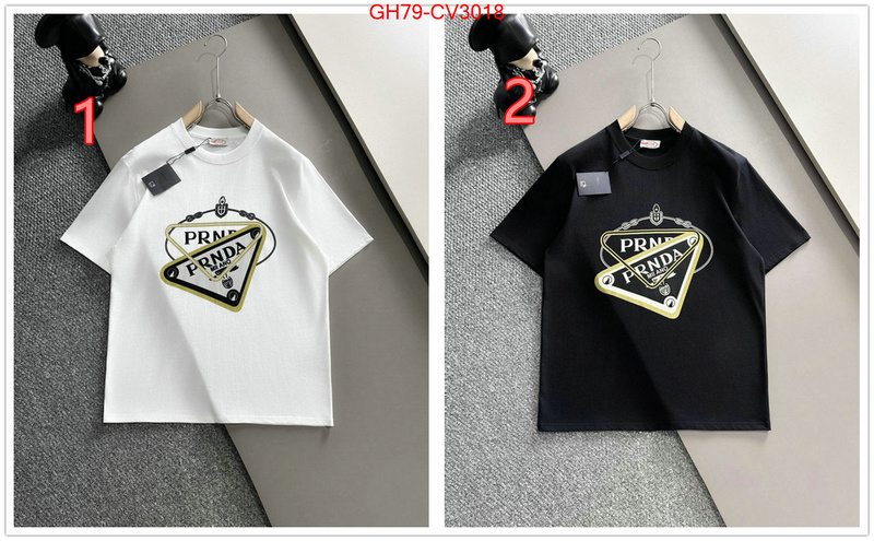 Clothing-Prada wholesale imitation designer replicas ID: CV3018 $: 79USD