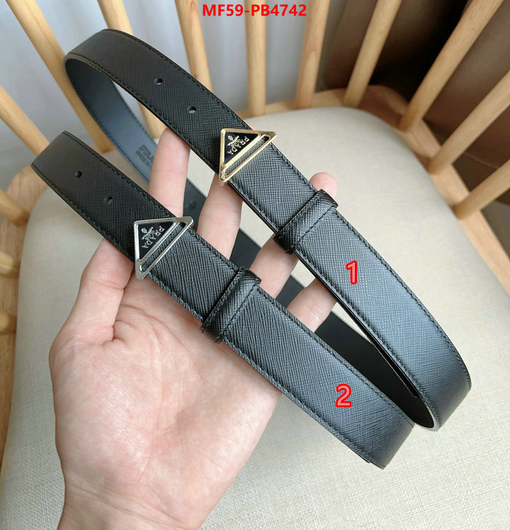 Belts-Prada how to start selling replica ID: PB4742 $: 59USD