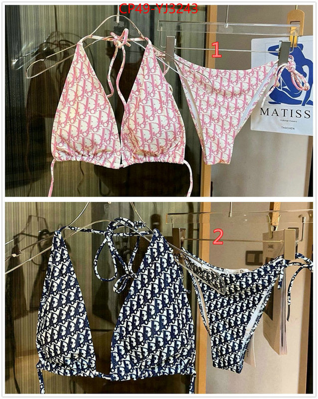 Swimsuit-Dior fake ID: YJ3243 $: 49USD