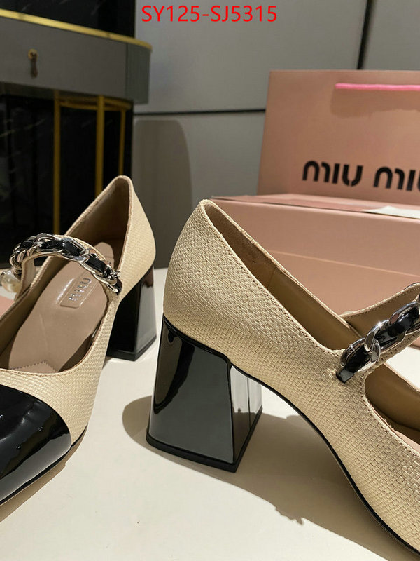 Women Shoes-Miu Miu luxury fake ID: SJ5315 $: 125USD