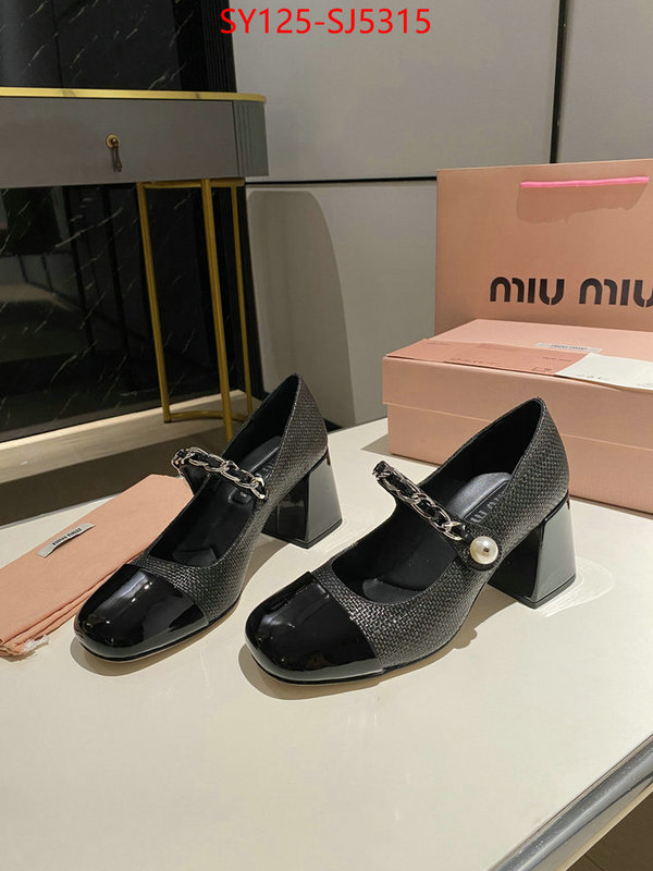 Women Shoes-Miu Miu luxury fake ID: SJ5315 $: 125USD