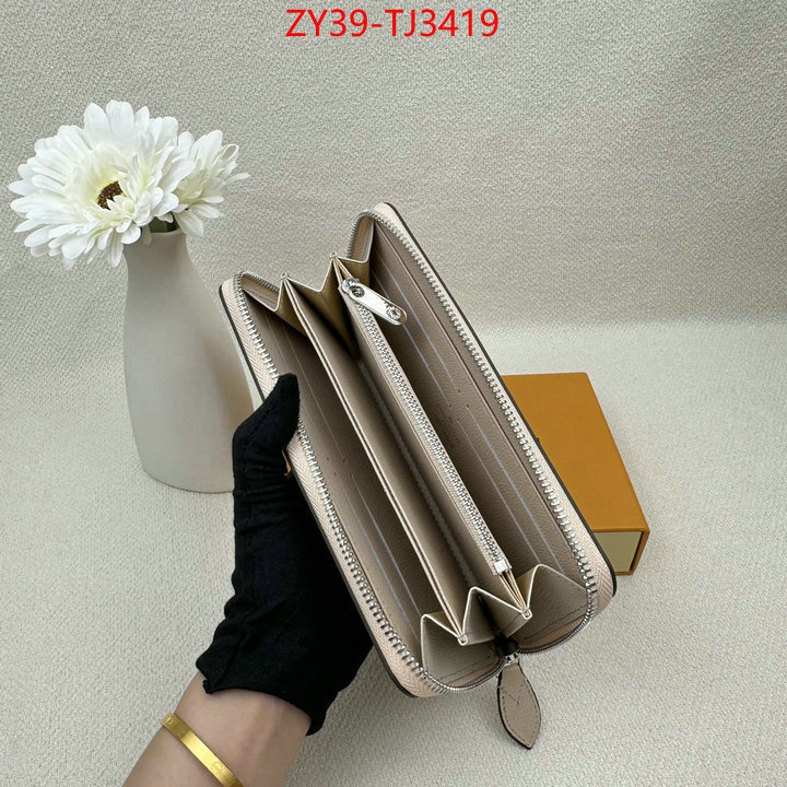 LV Bags(4A)-Wallet luxury fashion replica designers ID: TJ3419 $: 39USD,