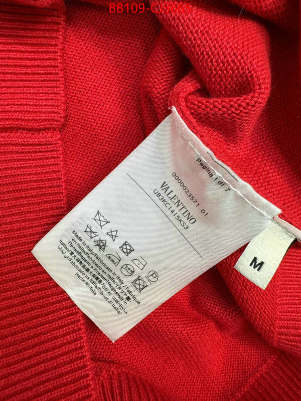 Clothing-Valentino wholesale replica shop ID: CJ3665 $: 109USD