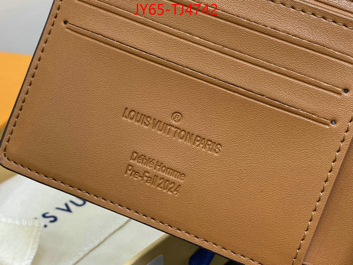 LV Bags(TOP)-Wallet unsurpassed quality ID: TJ4742 $: 65USD,