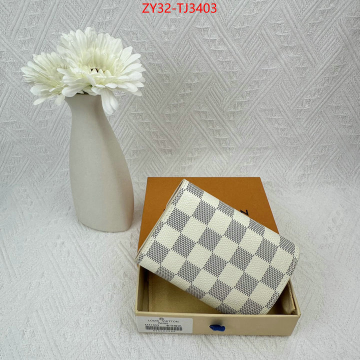 LV Bags(4A)-Wallet replica 1:1 ID: TJ3403 $: 32USD,