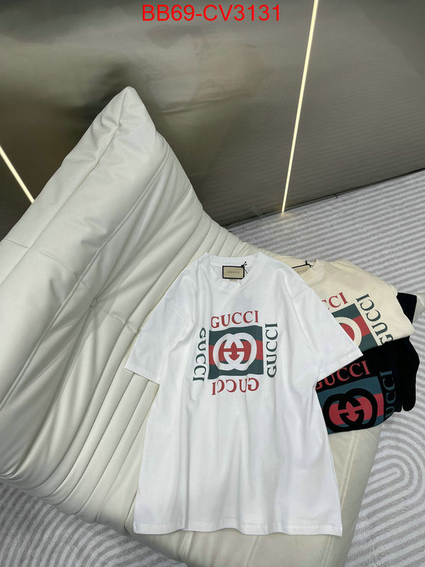 Clothing-Gucci shop the best high authentic quality replica ID: CV3131 $: 69USD