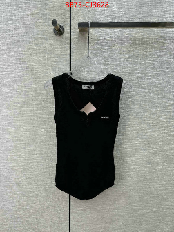 Clothing-MIU MIU buy aaaaa cheap ID: CJ3628 $: 75USD